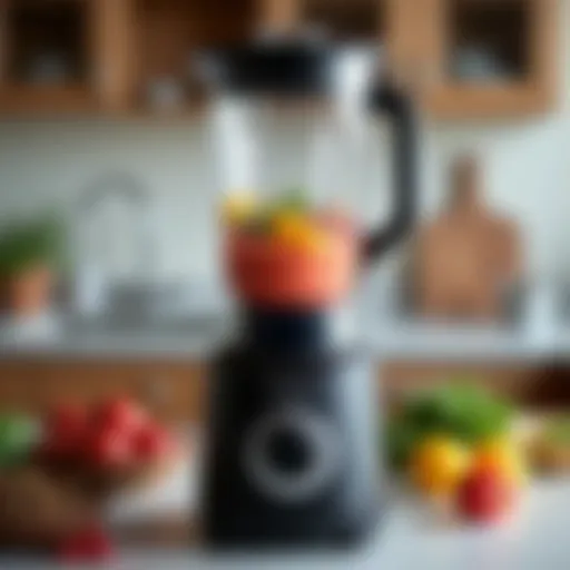 High-performance blender on a kitchen countertop