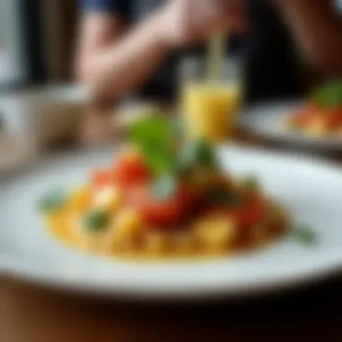 Culinary Artistry: Modern Flavors in Salem Artistic plating of a modern dish