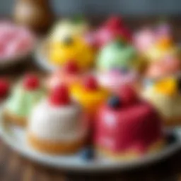 A beautifully arranged selection of easy dessert treats showcasing vibrant colors and textures.