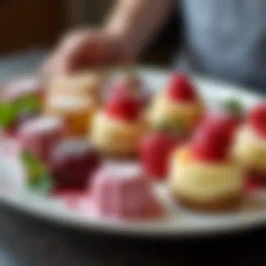 An elegant dessert platter showcasing the finished products of beginner-friendly recipes.