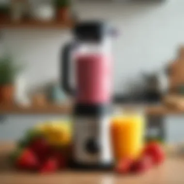 Sleek and Modern Smoothie Maker A sleek and modern smoothie maker showcasing its design and features
