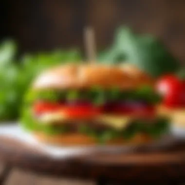 Locally Sourced Ingredients Fresh ingredients sourced from local farms for sandwich making
