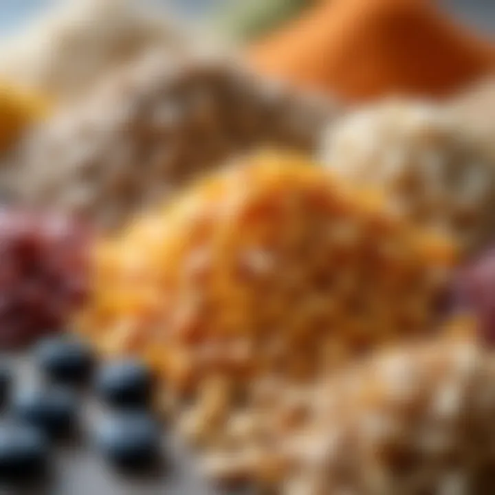 A close-up of various grains and seeds highlighting their nutritional benefits.