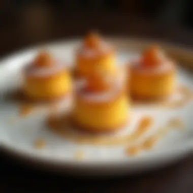 Ginger Sugar in Culinary Art An elegant dish showcasing ginger sugar incorporated in a dessert