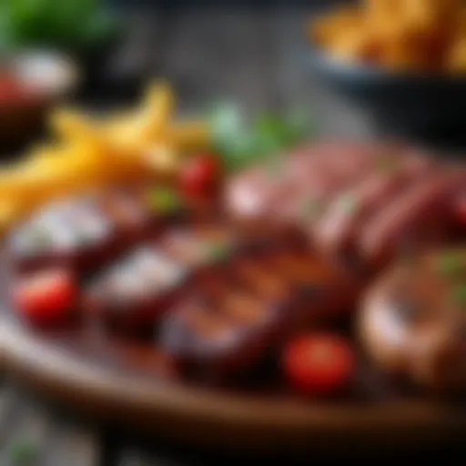 A vibrant spread of BBQ styles from various regions