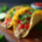 Delicious ground turkey tacos with fresh toppings