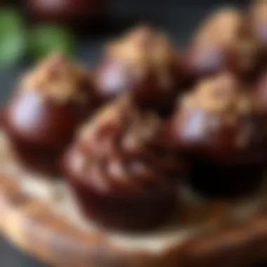 Decadent Chocolate Treats Without Baking A beautifully arranged platter of chocolate truffles and mousse cups.