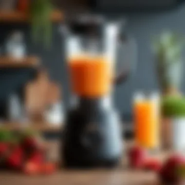 Sleek Design of a High-End Blender High-end blender with sleek design