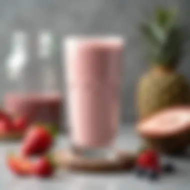 Perfectly Blended Protein Shake Smooth protein shake in a glass