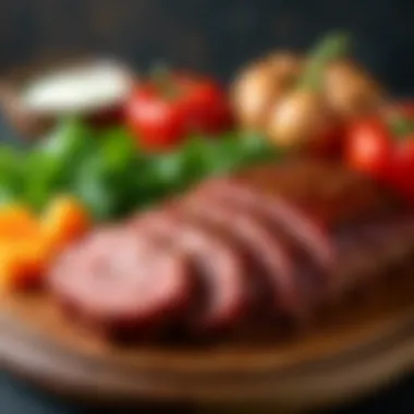 An array of vibrant ingredients essential for meatloaf preparation