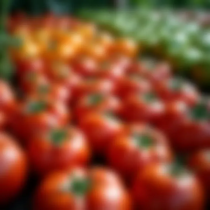 A diverse array of tomato varieties