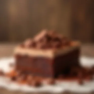 Cocoa Mix in Culinary Art Elegant dessert featuring cocoa mix as a key ingredient
